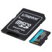 Карта памяти MicroSDXC  256GB UHS-I/U3 Class 10 Kingston Canvas Go! Plus R170/W90MB/s + SD-адаптер (SDCG3/256GB)