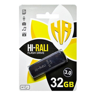 Флеш-накопитель USB3.0 32GB Hi-Rali Taga Series Black (HI-32GB3TAGBK)