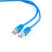 Патч-корд FTP Cablexpert (PP6-2M/B) cat.6, литой, 50u штекер с защелкой, 2 м, синий