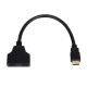 Кабель-разветвитель Atcom HDMI - 2хHDMI (M/F), 0.1 м, Black (10901)