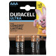 Батарейка Duracell Ultra Power AAA/LR03 BL 3+1шт