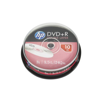 DVD+R НР (69309) 8.5GB 8x DL, шпиндель, 10 шт