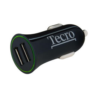Автомобильное зарядное устройство Tecro (2USBх2.1A) Black (TCR-0221AB)
