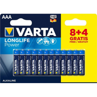 Батарейка Varta High Energy AAA/LR03 BL 12(8+4)шт