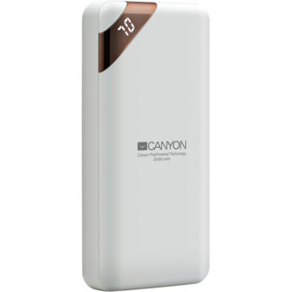 Универсальная мобильная батарея Canyon 20000mAh White (CNE-CPBP20W)