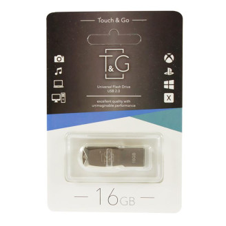 Флеш-накопитель USB 16GB T&G 100 Metal Series Silver (TG100-16G)