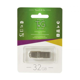 Флеш-накопитель USB 32GB T&G 100 Metal Series Silver (TG100-32G)