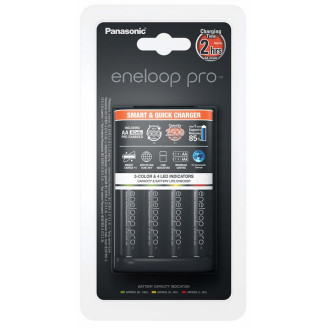 Зарядное устройство Panasonic Smart-Quick Charger + Eneloop Pro AA/HR06 Ni-Mh 2500 mAh BL 4 шт