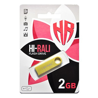 Флеш-накопитель USB 2GB Hi-Rali Shuttle Series Gold (HI-2GBSHGD)