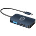 Переходник HP USB Type-C - DisplayPort+HDMI+VGA (M/F), Black (DHC-CT200)