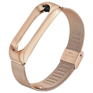 Ремешок BeCover Metal для Xiaomi Mi Band 4/3 Rose Gold (704654)