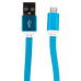 Кабель Dengos USB-microUSB 0.2м Blue (PLS-M-SHRT-PLSK-BLUE)