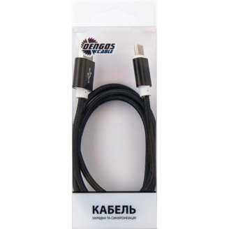 Кабель Dengos USB-USB Type-C 1м Black (NTK-TC-MT-BLACK)