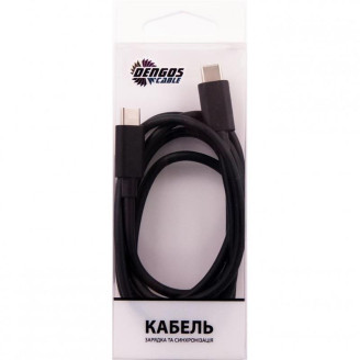 Кабель Dengos USB-USB Type-C 1м Black (PLS-TC-BLACK)