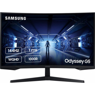 Монитор Samsung 27 Odyssey G5 (LC27G55TQWIXCI) VA Black Curved