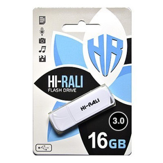 Флеш-накопитель USB3.0 16GB Hi-Rali Taga Series White (HI-16GB3TAGWH)