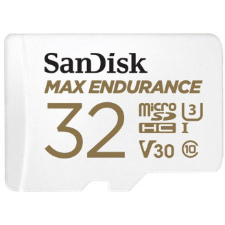 Карта памяти MicroSDHC 32GB UHS-I/U3 Class 10 SanDisk Max Endurance R100/W40MB/s (SDSQQVR-032G-GN6IA)