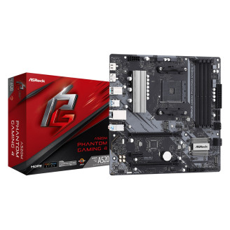 Материнская плата ASRock A520M Phantom Gaming 4 Socket AM4