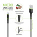 Кабель Intaleo CBFLEXM2 USB - micro USB (M/M), 2 м, Black (1283126521430)