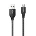 Кабель Florence Technic USB-microUSB 3A, 2м Black (FL-2204-2-KM)