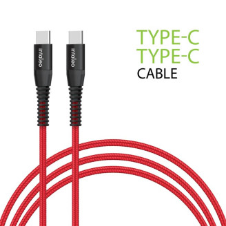 Кабель Intaleo CBRNYTT1 USB Type-C - USB Type-C (M/M), 1.2 м, Red (1283126504112)