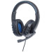 Гарнитура Intracom Manhattan Gaming Headset with LEDs Black/Blue (176088)