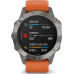 Смарт-часы Garmin Fenix 6 Sapphire Titanium with Ember Orange Band (010-02158-14)