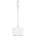 Адаптер Belkin Lightning-3.5 mm Audio+Charge RockStar, 0.1м White (F8J212btWHT)