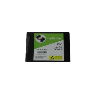 Накопитель SSD  500GB Mediamax 2.5 SATAIII TLC (WL 500 SSD) Refurbished наработка до 1%