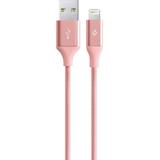 Кабель Ttec USB - Lightning (M/M), AlumiCable, 1.2 м, Rose Gold (2DK16RA)