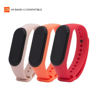 Ремешок Armorstandart для Xiaomi Mi Band 4/3 Orange/Pink Sand/Red 3шт (ARM56670)