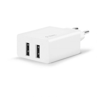 Сетевое зарядное устройство Ttec SmartCharger DUO 2хUSB 2.4А/12Вт White (2SCS21B)