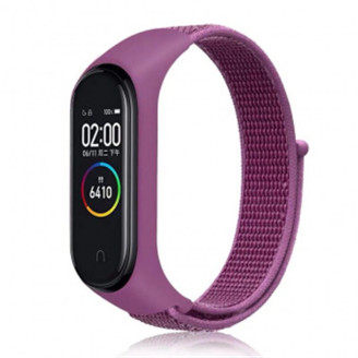 Ремешок BeCover Nylon Style для Xiaomi Mi Smart Band 5/Mi Smart Band 6 Purple (705429)