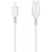 Кабель Florence Wizer USB-Lightning 2.4A, 1м, White (FL-2111-WL)