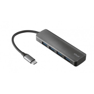 Концентратор Trust Halyx USB Type-C to 4хUSB-A3.2 Hub Black (23328)