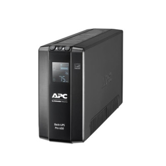 ИБП APC Back-UPS Pro BR 650VA, Lin.Int., AVR, 6 х IEC, LCD, USB, RJ-45, металл (BR650MI)