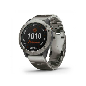 Смарт-часы Garmin Fenix 6X Pro Solar Titanium with Vented Titanium Bracelet (010-02157-24)