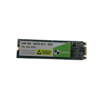 Накопитель SSD  240GB Mediamax M.2 2280 SATAIII 3D NAND TLC (WL 240 SSD) Refurbished наработка до 1%