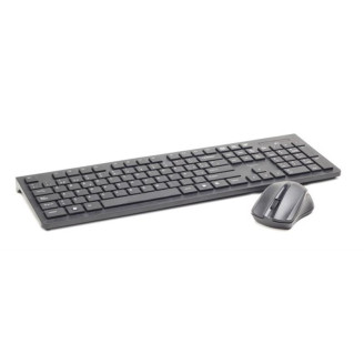 Комплект беспроводной (клавиатура, мышь) Gembird KBS-WCH-01-RU Black USB
