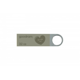 Флеш-накопитель USB 32GB GOODRAM UUN2 Valentine Silver (UUN2-0320S0R11-V)