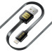 Кабель Luxe Cube Flat USB - Lightning (M/M),  1 м, черный (2231252964019)