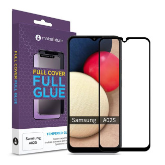 Защитное стекло MakeFuture для Samsung Galaxy A03s SM-A037 Full Cover Full Glue, 0.25mm (MGF-SA03S)