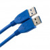 Кабель Extradigital (KBU1629) USB 3.0 AM - AM, 1.5м, Blue