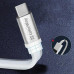 Кабель ColorWay USB - USB Type-C (M/M), 0.25 м, White (CW-CBUC001-WH)