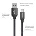 Кабель ColorWay USB-USB-C, 2м Black (CW-CBUC008-BK)