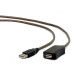 Кабель Cablexpert USB - USB V 2.0 (M/F), активный удлинитель, 10 м, черный (UAE-01-10M)