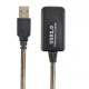 Кабель Cablexpert USB - USB V 2.0 (F/M), активный удлинитель, 5 м, черный (UAE-01-5M)