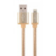 Кабель Cablexpert USB - Lightning (M/M), 1.8 м, золотистый (CCB-mUSB2B-AMLM-6-G)