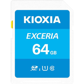 Карта памяти SDXC  64GB UHS-1 Class 10 Kioxia Exceria R100MB/s (LNEX1L064GG4)