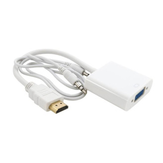 Адаптер Extradigital (KBH1645) HDMI-VGA, 0.15м, White